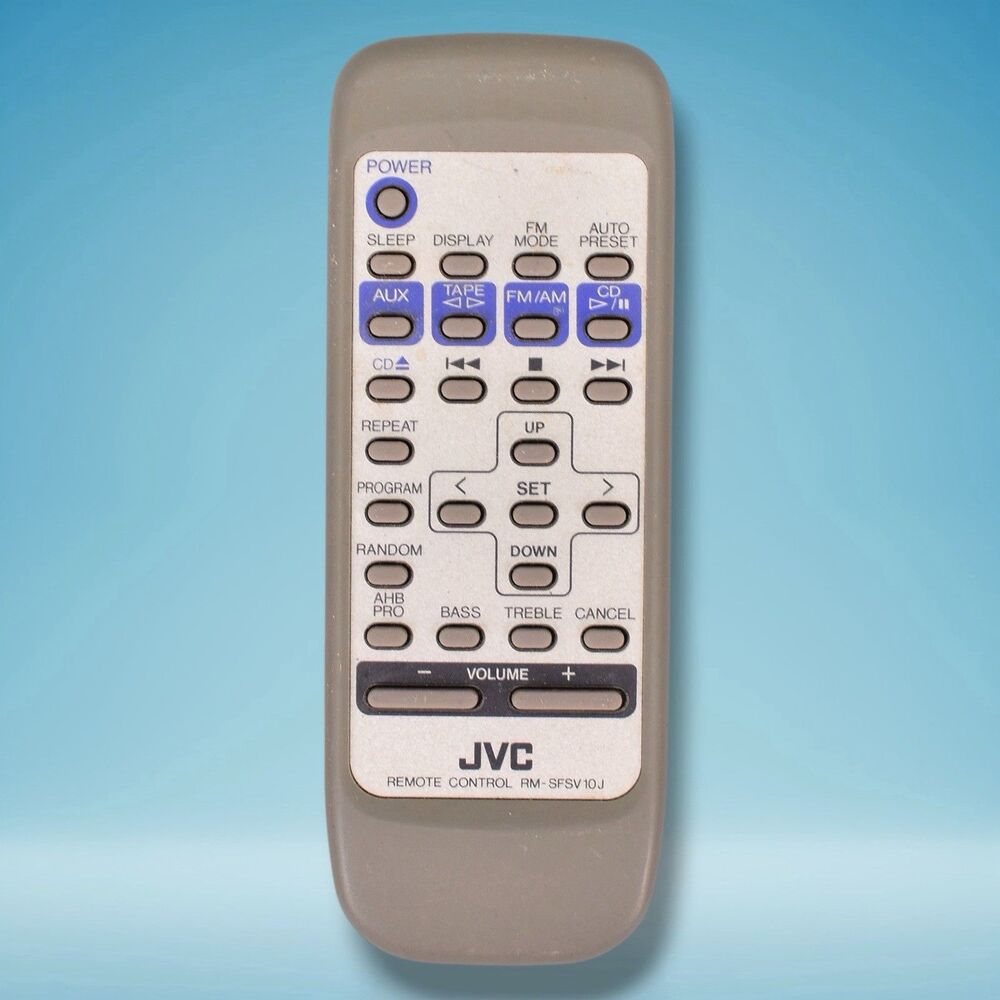 JVC RM-SFSV10J CA-FSV100 Remote Control Compact Component Stereo System Oem